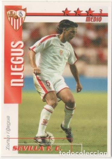 Sports collectibles: Cromo E00138: Fichas de la Liga 2003, Njegus: Sevilla F.C. Medio - LFP