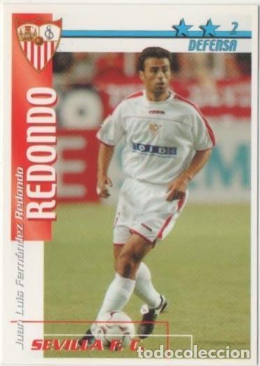Coleccionismo deportivo: Cromo E00136: Fichas de la Liga 2003, Redondo: Sevilla F.C. Defensa - LFP