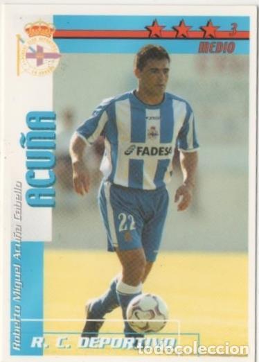Coleccionismo deportivo: Cromo E00096: Fichas de la lIga 2003, Acu&ntilde;a: R.C.D. La Coru&ntilde;a. Medio - LFP