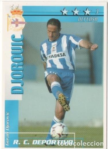 Coleccionismo deportivo: Cromo E00089: Fichas de la Liga 2003, Djorovic: R.C.D. La Coru&ntilde;a. Defensa - LFP