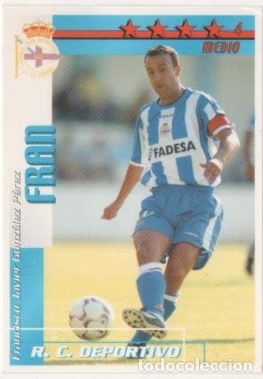 Coleccionismo deportivo: Cromo E00093: Fichas de la Liga 2003, Fran: R.C.D. La Coru&ntilde;a. Medio - LFP