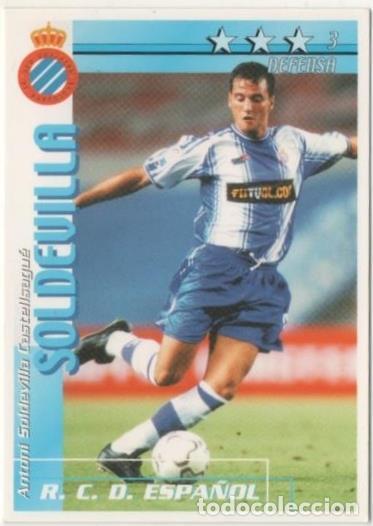 Coleccionismo deportivo: Cromo E00099: Fichas de la Liga 2003, Soldevilla: R.C. D. Espa&ntilde;ol. Defensa - LFP