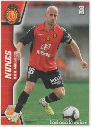 Coleccionismo deportivo: Cromo E00473: Album 2-Mega Cracks 2010-11, Nunes: R.C.D. Mallorca. Defensa - LFP