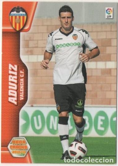 Coleccionismo deportivo: Cromo E00456: Album 1-Mega Cracks 2010-11, Aduriz: Valencia C.F. Delantero - LFP