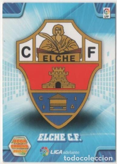 Coleccionismo deportivo: Cromo E00515: Album 2-Mega Cracks 2010-11, Escudo Elche C.F. - LFP