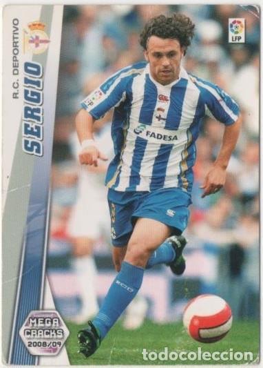 Sports collectibles: Cromo E00529: Album 2-Mega Cracks 2008-09, Sergio: R.C. D. La Coru&ntilde;a. Medio - LFP