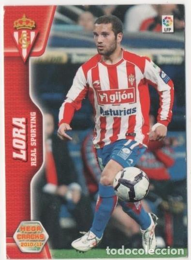 Sports collectibles: Cromo E00521: Album 2-Mega Cracks 2010-11, Lora: Real Sporting de Gij&oacute;n. Defensa - LFP