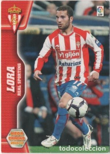 Sports collectibles: Cromo E00351: Mega Cracks 2010-11, Lora: Real Sporting de Gij&oacute;n. Defensa - LFP