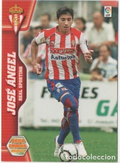 Collectionnisme sportif: Cromo E00353: Mega Cracks 2010-11, Jos&eacute; &Aacute;ngel: Real Sporting de Gij&oacute;n. Defensa - LFP