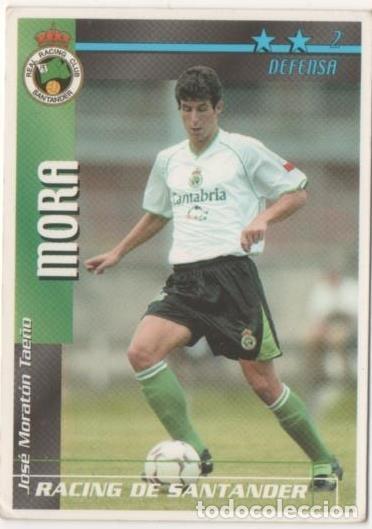 Collectionnisme sportif: Cromo E00298: Fichas de la Liga 2003, Mora: Racing de Santander. Defensa - LFP