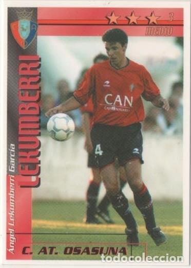 Colecionismo desportivo: Cromo E00288: Fichas de la Liga 2003, Lekumberri: C.AT. Osasuna. Medio - LFP