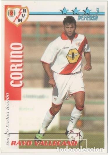 Colecionismo desportivo: Cromo E00318: Fichas de la Liga 2003, Corino: Rayo Vallecano. Defensa - LFP