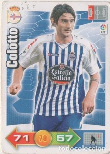 Colecionismo desportivo: Cromo E00572: Album 2-Trading Car Game 2010-11, Colotto: R.C.D La Coru&ntilde;a. Defensa - LFP