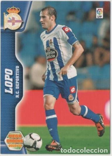 Colecionismo desportivo: Cromo E00396: Mega Cracks 2010-11, Lopo: R.C. D La Coru&ntilde;a. Defensa - LFP