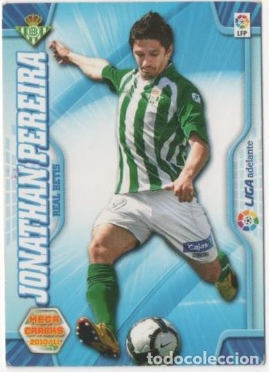 Colecionismo desportivo: Cromo E00421: Album 1-Mega Cracks 2010-11, Jonathan Pereira: Real Betis. Delantero - LFP