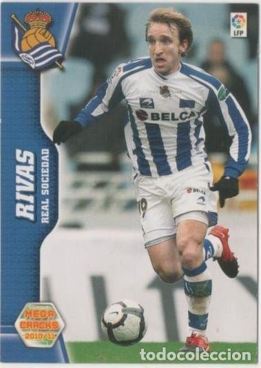 Colecionismo desportivo: Cromo E00418: Mega Cracks 2010-11, Rivas: Real Sociedad. Medio - LFP