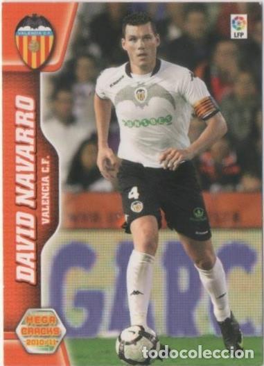 Colecionismo desportivo: Cromo E00362: Mega Cracks 2010-11, David Navarro: Valencia F.C. Defensa - LFP