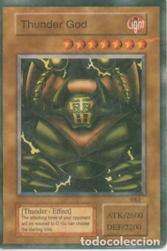 Collectionnisme sportif: Cromo E001420: Trading Cards. Yu Gi Oh! Trading Card Game. Thunder God - NULL