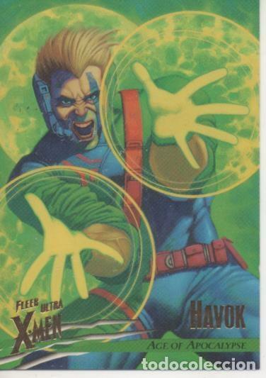 Colecionismo desportivo: Cromo E001535: Trading Cards. Fleer U&ccedil;ltra X-Men n&ordm; 85. Havok, Age of Apocalyse - Mark Sasso