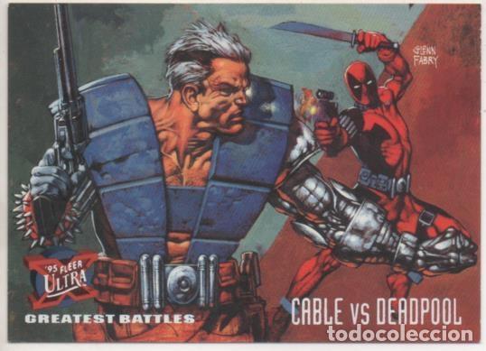 Collectionnisme sportif: Cromo E001255: Trading Cards '95 Fleer Ultra n&ordm; 127. X-Men, Cable vs Deadpool - Glenn Fabry