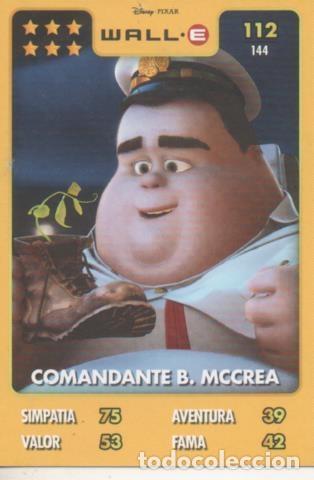Colecionismo desportivo: Cromo E001388: Trading Cards. Disney.Pixar. Wall.E n&ordm; 112, Comandante B. Mccrea - Disney-Pixar