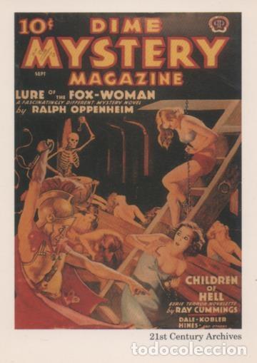 Collectionnisme sportif: Cromo E001987: Cards. Women in Terror n&ordm; 44, Dime Mystery Magazine - Varios