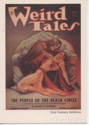 Collectionnisme sportif: Cromo E002019: Trading Cards. Weird Tales n&ordm; 19, The People of the Black Circle - Margaret Brundage