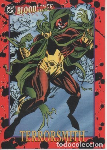 Colecionismo desportivo: Cromo E002143: Trading Cards. DC Bloodline n&ordm; 65. Terrorsmith - Hester-McCleman