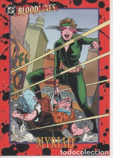 Colecionismo desportivo: Cromo E002141: Trading Cards. DC Bloodlines n&ordm; 59. Myriad - Lapham-Machlan