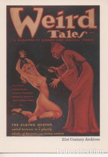Colecionismo desportivo: Cromo E002035: Trading Cards. Weird Tales n&ordm; 35, The Albino Deaths - Margaret Brundage
