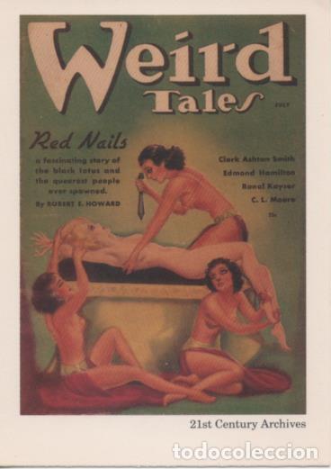 Colecionismo desportivo: Cromo E002038: Trading Cards. Weird Tales n&ordm; 38, Red Nails - Margaret Brundage