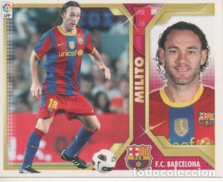Colecionismo desportivo: Cromo E001800: Trading Cards. Liga 2011-12, Milito. F.C.Barcelona - NULL