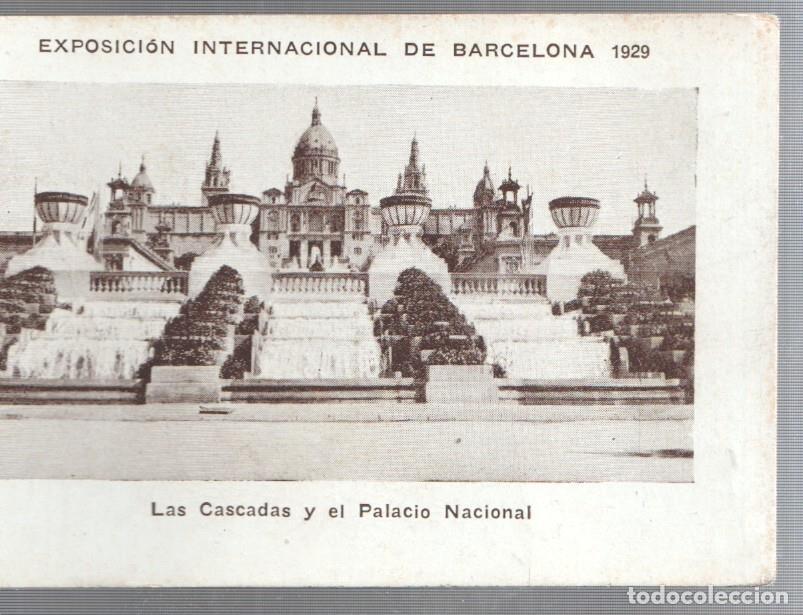 Colecionismo desportivo: Cromo numero 04: Exposicion Internacional de Barcelona 1929: Las cascadas y el palacio nacional - Va