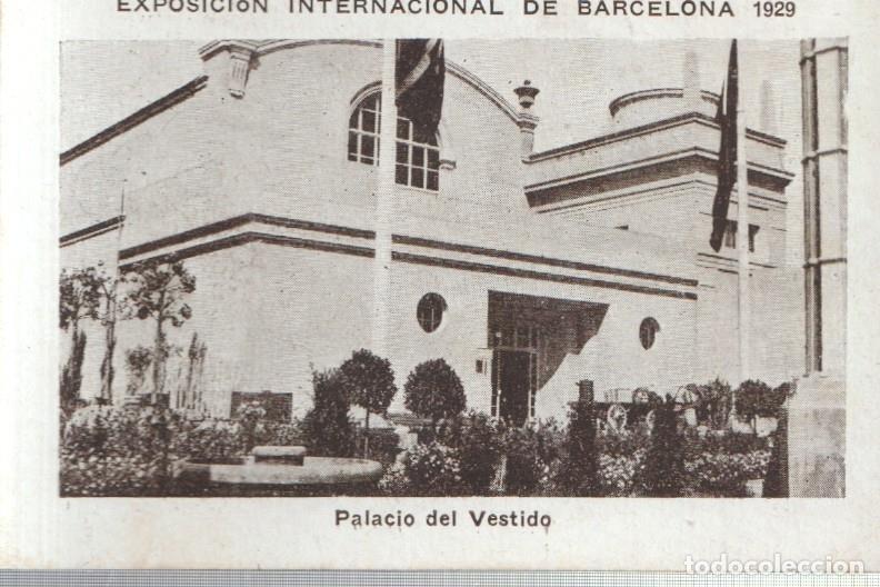 Colecionismo desportivo: Cromo numero 07: Exposicion Internacional de Barcelona 1929: Palacio del vestido - Varios