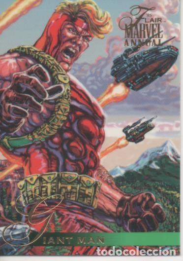 Colecionismo desportivo: Cromo E002248: Trading Cards. '95 Flair Marvel Annual n&ordm; 116. Giant Man - Varios