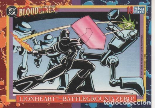 Colecionismo desportivo: Cromo E002163: Trading Cards. DC Bloodline n&ordm; 19. Lionheart-Battleground Zero - Varios