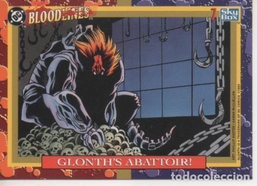 Colecionismo desportivo: Cromo E002153: Trading Cards: DC Bloodline n&ordm; 7. Glonth's Abattoir! - Varios