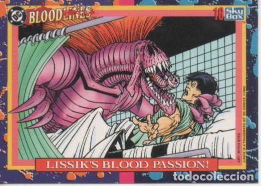 Colecionismo desportivo: Cromo E002160: Trading Cards. DC Bloodline n&ordm; 16. Lissik's Blood Passion - Varios