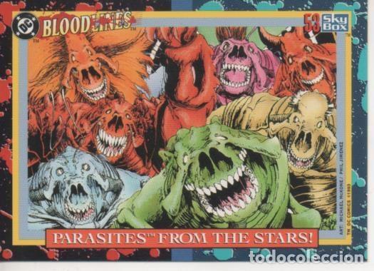 Colecionismo desportivo: Cromo E002195: Trading Cards: DC Bloodline n&ordm; 53. Parasites from the Stars - Varios