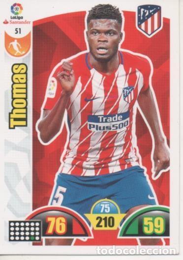 Collezionismo sportivo: Cromo E002868: Trade Card Game Adrenalyn. Liga 2017-18, Thomas. C.A. de Madrid - LFP