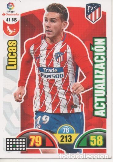 Collezionismo sportivo: Cromo E002863: Trade Card Game Adrenalyn. Liga 2017-18, Lucas. C.A. de Madrid - LFP