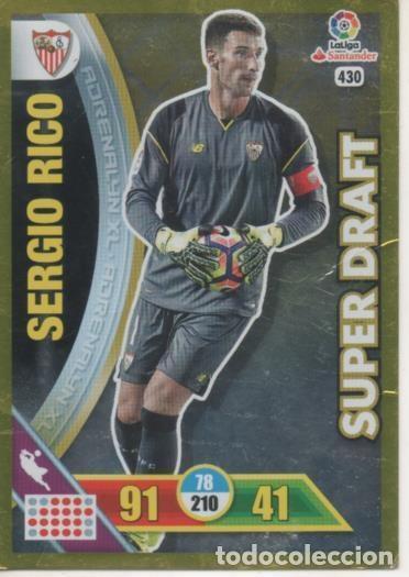 Colecionismo desportivo: Cromo E002803: Trade Card Game Adrenalyn. Liga 2016-17, Super Draft. Sergio Rico. Sevilla. F.C. - LF