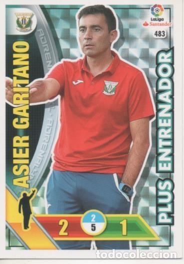 Colecionismo desportivo: Cromo E002829: Trade Card Game Adrenalyn. Liga 2016-17, Plus Entrenador. Asier Garitano. C.D. Legan&eacute;