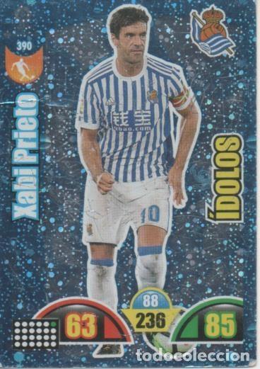 Colecionismo desportivo: Cromo E002988: Trade Card Game Adrenalyn. Liga 2017-18, &Iacute;dolos. Xabi Prieto. Real Sociedad - LFP