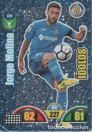 Colecionismo desportivo: Cromo E002979: Trade Card Game Adrenalyn. Liga 2017-18, &Iacute;dolos. Jorge Molina. Getafe C - LFP