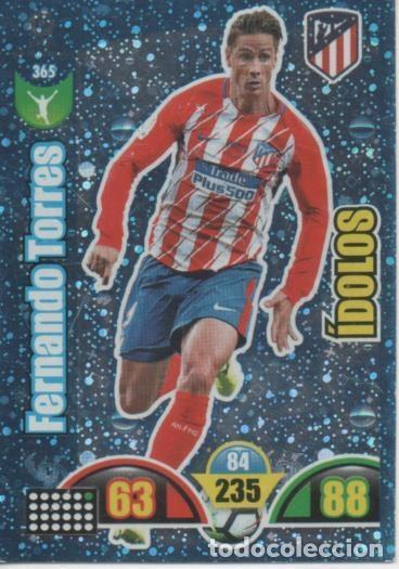 Colecionismo desportivo: Cromo E002973: Trade Card Game Adrenalyn. Liga 2017-18, &Iacute;dolos. Fernando Torres. C.A. de Madrid - LF
