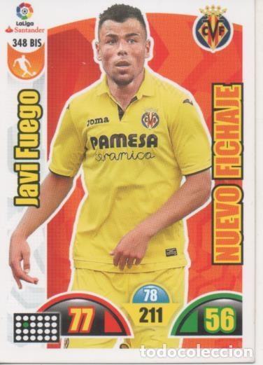 Colecionismo desportivo: Cromo E002966: Trade Card Game Adrenalyn. Liga 2017-18, Nuevo Fichaje. Javi Fuego. Villareal C.F. -