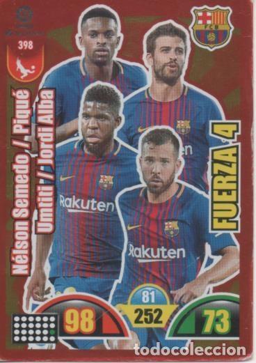 Colecionismo desportivo: Cromo E002993: Trade Card Game Adrenalyn. Liga 2017-18, Fuerza 4. F.C. Barcelona - LFP