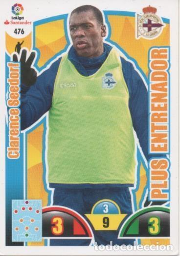 Colecionismo desportivo: Cromo E003008: Trade Card Game Adrenalyn. Liga 2017-18, Plus Entrenador. Clarence Seedorf. R.C.D. La