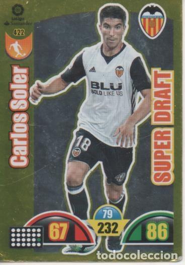 Colecionismo desportivo: Cromo E003000: Trade Card Game Adrenalyn. Liga 2017-18, Supr Draft. Carlos Soler. Valencia C.F. - LF
